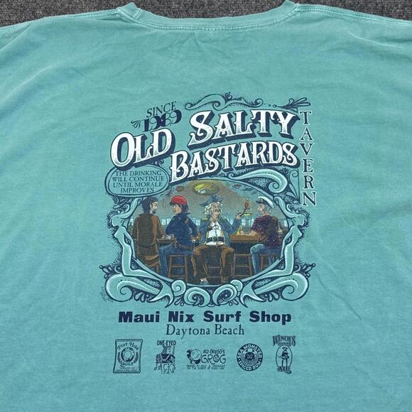 Old Salty Bastards Pirate Drinking Beer T Shirt Mens Size 3XL Vintage Style - Picture 1 of 13